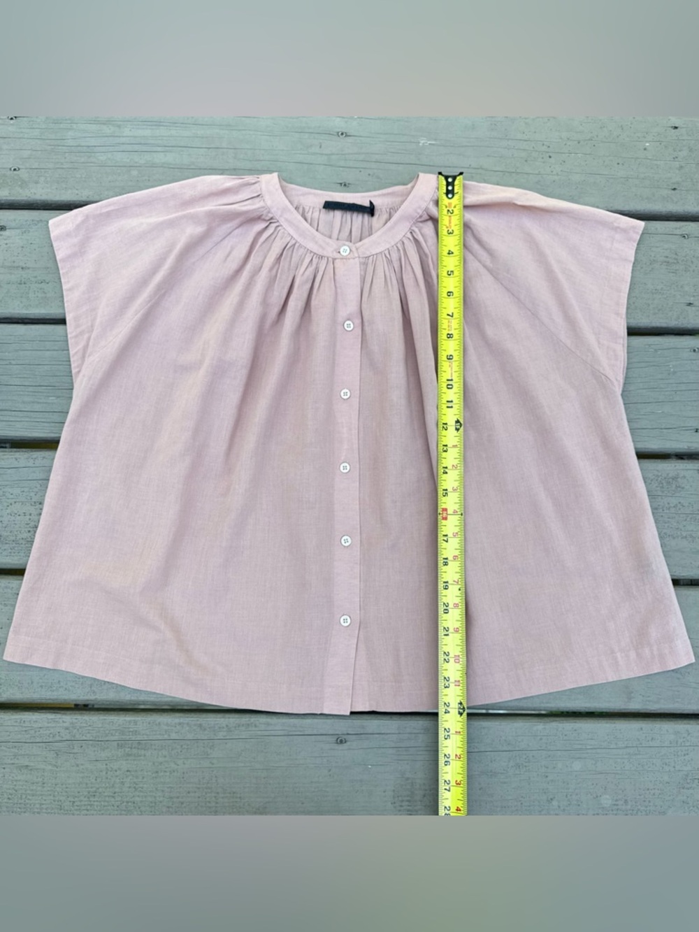 Jenni Kayne Willow Blouse in light blush pink size S - Picture 12 of 13